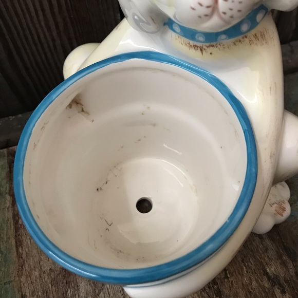 Ceramic Dog Planter - Picture 4 of 7